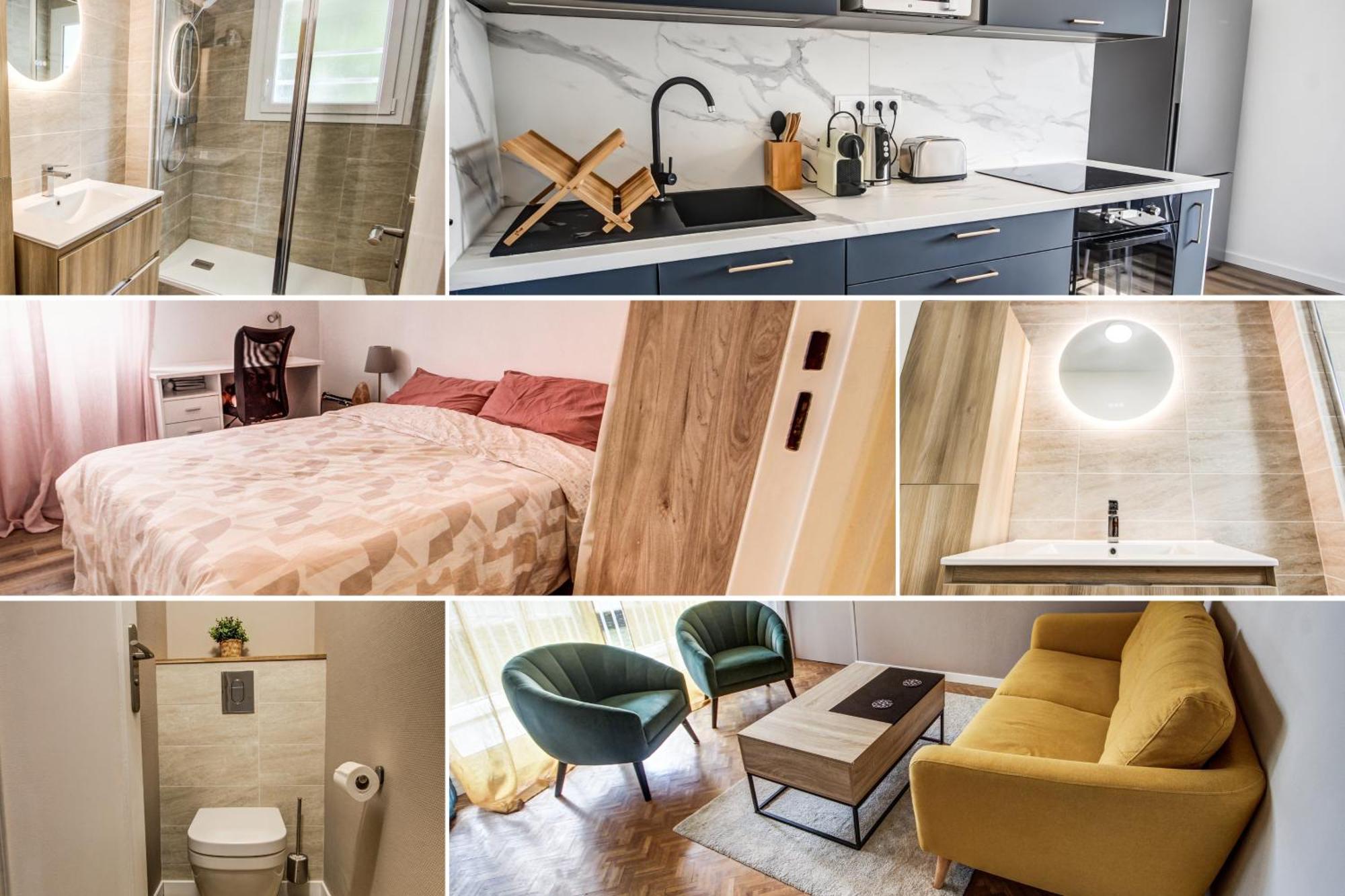 Suite T5 Rennes Gare - Parking Prive Gratuit Esterno foto